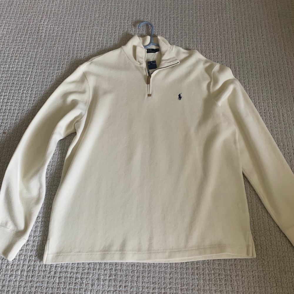 Polo Ralph Lauren Large quarter zip sweater NWT